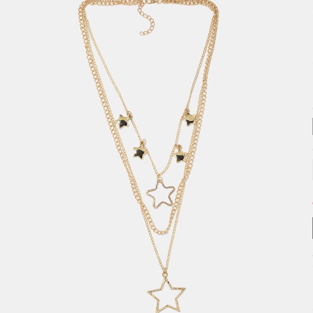 Multi Design Heart Necklace. Base metal